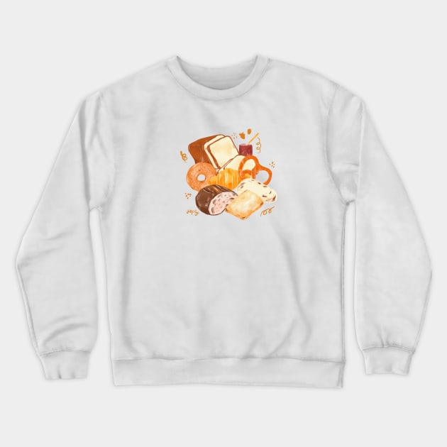 bread lovers Crewneck Sweatshirt by piyo.studio